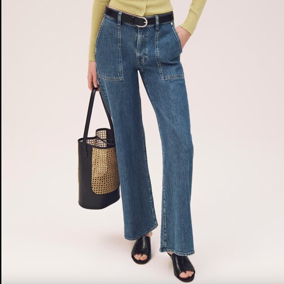 J. Crew Camp-pocket wide-leg jean in Elaine Wash 27" NWT - Picture 6 of 11